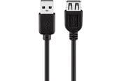 USB - Pro USB 2.0 Hi-Speed extension cable black - 4040849936012