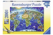 Puslespill - Ravensburger World Landmarks Map 200p - 10112722