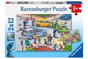 Puslespill - Ravensburger Blue Lights On The Way 2x12p - 10107578