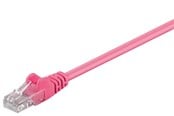 Nettverkskabel - CAT 5e patch cable U/UTP magenta 0.5 m - 4040849952142