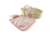 Dukker, Bamser & Utstyr - Happy Friend Wicker Moses Basket - 504318