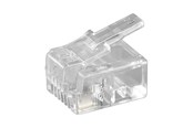 Nettverkskabel - RJ11 modular plug for flatcable 4 pol. - 4051366502505