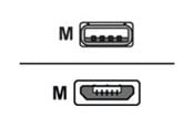 USB - Jabra - USB-C cable - USB to Micro-USB Type B - 14201-61