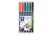 Skrive- & Tegneverktøy - Staedtler Universal pen Lumocolor perm S 6pcs - 313 WP6