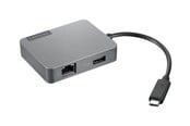 USB-hub - Lenovo USB-C Travel Gen2 - hub USB-hub - Grå - GX91A34575