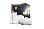 Smarthus - Philips Hue White Ambiance A60 E27 1100 Lumen - Startersett med 2 pærer - 929002468406