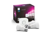 Smarthus - Philips Hue Color A60 E27 1100 Lumen - Startsett med 3 pærer - 929002468811