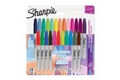 Skrive- & Tegneverktøy - Sharpie Permanent Markers | Fine Point | Electro Pop & Assorted Original Colours | 24 Count - 1940862