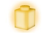 Barnelamper - Euromic LEGO Classic Silicone Brick 1000% night light with LEDlite- YELLOW - 525576