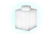 Barnelamper - Euromic LEGO Classic Silicone Brick 1000% night light with LEDlite- WHITE - 4006436-LGL-LP40