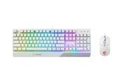 Tastatur - MSI Vigor GK30 combo - keyboard and mouse set - white - Tastatur & Mussett - Amerikansk Engelsk - Hvit - GK30 COMBO WHITE