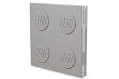 Skole - Euromic LEGO Stationery Locking note book GREY with gel pen - 4003064-52448