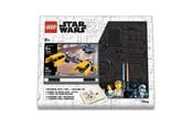 Skole - Euromic LEGO Star Wars Note book with 4x6 black brick 1 pen and building toy - 4005063-52527