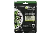 Ansiktspleie - Garnier Skin Pure Charcoal Black Sheet Mask with Black Tea Extract - 359348