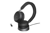 Hodetelefoner - Jabra Evolve2 75 Link380a MS Stereo Stand Black - 27599-999-989