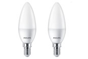 LED-lyspære - Philips LED-lyspære Candle 2,8W/827 (25W) Frosted 2-pack E14 - 929002977061