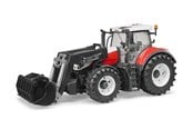 Leketøysbil - Bruder Steyr 6300 Terrus CVT with frontloader - 03181