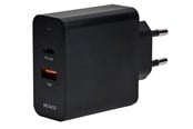 Mobil - Adaptere og ladere - Deltaco USB wall charger 1x USB-C PD 18 W 1x USB - USBC-AC137