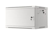 Rackskap - Lanberg WF01-6406-00S Rack Cabinet 19" Wall Mount 6U 600x450mm (Flat Pack) Metal Door Grey - WF01-6406-00S