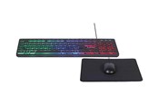 Tastatur - Gembird KBS-UML-01 - keyboard mouse and mouse pad set - US - Tastatur, mus og musematte, sett - Amerikansk Engelsk - Svart - KBS-UML-01