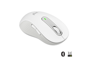 Mus - Logitech Signature M650 Large Wireless Off-White (Left Handed) - Mus - Optisk - 5 - Hvit - 910-006240