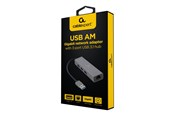 USB-hub - Gembird Cablexpert USB-hub - 3 porter - Grå - A-AMU3-LAN-01