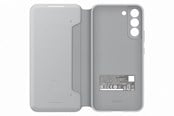 Mobil - Deksel og etui - Samsung Galaxy S22 Plus Smart LED View Cover - Light Gray - EF-NS906PJEGEW