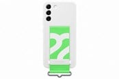 Mobil - Deksel og etui - Samsung Galaxy S22 Plus Silicone Cover with Strap - White - EF-GS906TWEGWW