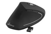 Mus - MediaRange - vertical mouse - 2.4 GHz - black - Vertical mouse - Optisk - 6 - Svart - MROS233