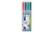 Skrive- & Tegneverktøy - Staedtler Universal pen Lumocolor non-p B 4pc - 312 WP4