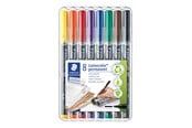 Skrive- & Tegneverktøy - Staedtler Universal pen Lumocolor perm B 8pcs - 314 WP8