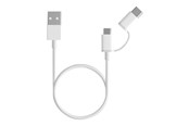 USB - Xiaomi Mi 2-in-1 USB Cable Micro USB mit Type-C Adapter (30cm) - SJV4083TY