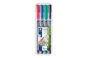 Skrive- & Tegneverktøy - Staedtler Universal pen Lumocolor perm M 4pcs - 317 WP4