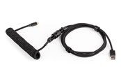 Tastatur - DUTZO Coiled Aviator USB-C cable - Black - Upgrade Accessories - Svart - DCA-UC-BLK