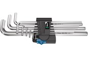 Håndverktøy - Wera 950/9 L Hex-Plus HF 1 L-key set metric chrome-plated w/ holding function 9 pieces - 05022130001