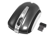 Mus - Deltaco MS-461 - Mouse optical 2 buttons wireless USB Black/Grey - Mus - Optisk - 2 - Svart - MS-461