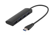 USB-hub - Deltaco UH-481 - USB 3.0 Hub 4 ports USB-hub - 4 porter - Svart - UH-481