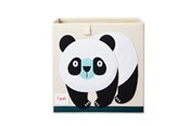 Barnerom - 3 Sprouts Storage Box - Black & White Panda - IBXPND