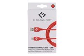 USB - Floating Grip 0.5M LED USB-C CABLE (RED) - FG-USBLED-05-450RED