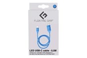 USB - Floating Grip 0.5M LED USB-C CABLE (BLUE) - FG-USBLED-05-451BLUE