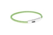 Hund - Trixie Flash light Tape USB TPU/nylon M–L: 45 cm/ø 7 mm green - TX12701