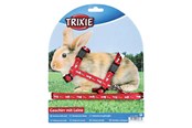 Smådyr - Trixie Harness with leash rabbits 25–44 cm/10 mm 1.25 m - Assorted - TX6263