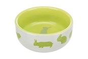 Smådyr - Trixie Bowl rabbit motif ceramic 250 ml/ø 11 cm - Assorted - TX60733