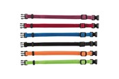 Hund - Trixie Junior Set of puppy collars M–L: 22–35 cm/10 mm 6 pcs. black red royal blue apple papaya orchid - TX15555