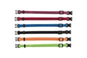 Hund - Trixie Junior Set of puppy collars S–M: 17–25 cm/10 mm 6 pcs. black red royal blue apple papaya orchid - TX15551