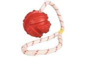 Hund - Trixie Aqua Toy ball on a rope floatable rubber ø 7/35 cm - Assorted - TX33482