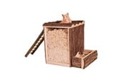 Smådyr - Trixie Burrow tower hamsters bark wood 25 × 24 × 20 cm - TX62002