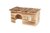 Smådyr - Trixie Grete house 2 exits guinea pigs bark wood/flamed 35 × 18 × 20 cm - TX61974