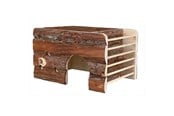 Smådyr - Trixie Ila house 2 exits/hay manger guinea pigs bark wood 40 × 25 × 29 cm - TX61802