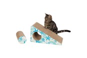 Katt - Trixie Scratching ramp 2 pieces cardboard catnip 44 × 23 × 21 cm turquoise - TX48003